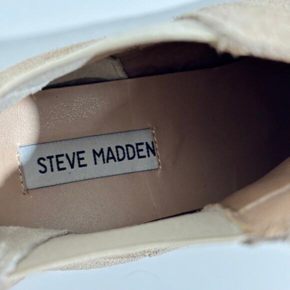 Steve Madden Sand Howler Chelsea Lug Sole Block Heel Ankle Boots Size 8.5 - Picture 8 of 12